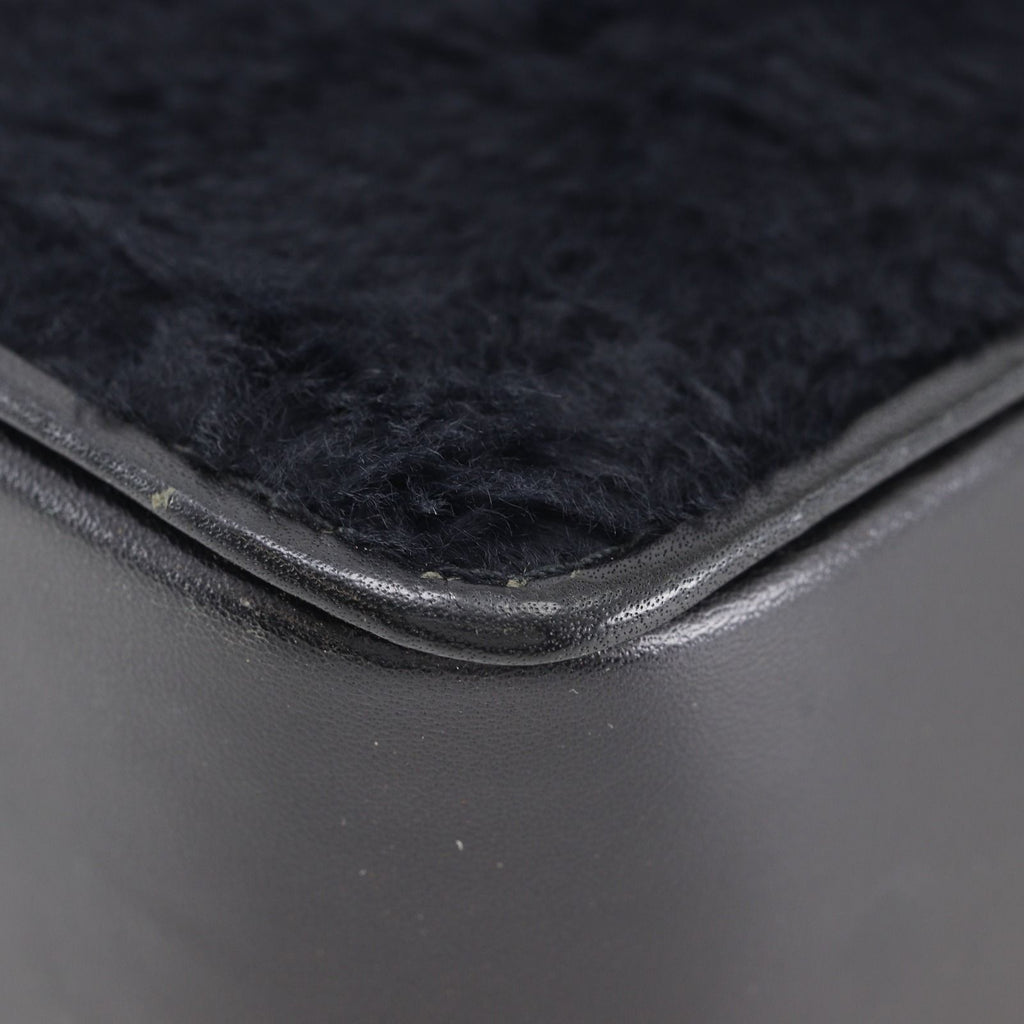 Dior Vintage Calf Hair Black Handbag — view 4