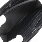 Chanel CC Logo Caviar Leather Black Wallet — view 8