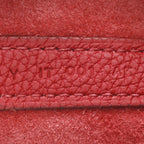 Hermes Picotin Lock 18 PM Taurillon Clemence Vermilion Red Gold Handbag — view 8