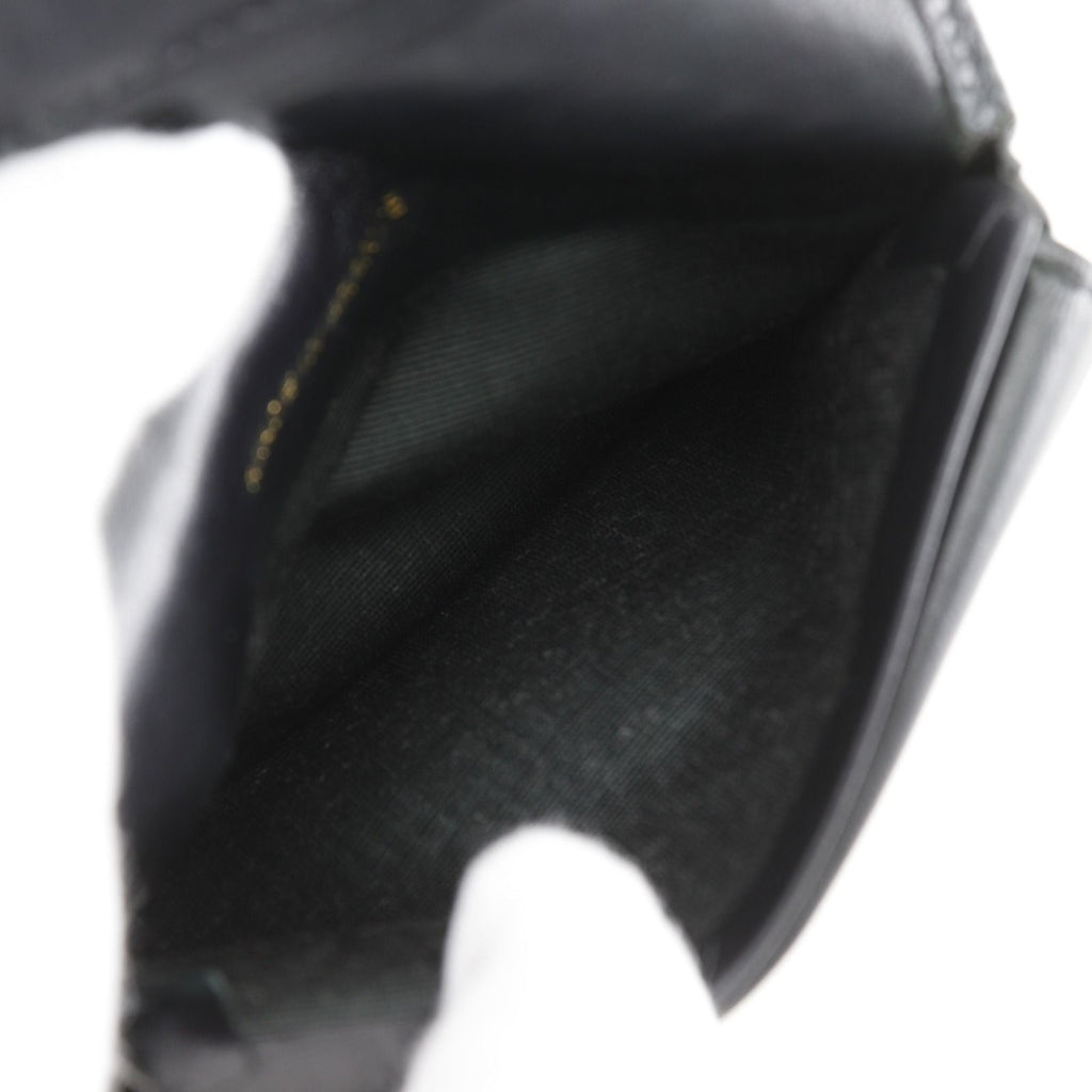 Chanel Bicolor CC Logo Caviar Leather Black Bifold Wallet — view 7