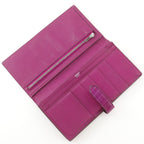 Hermes Bearn Soufflet Alligator Rose Scheherazade Pink Wallet — view 5