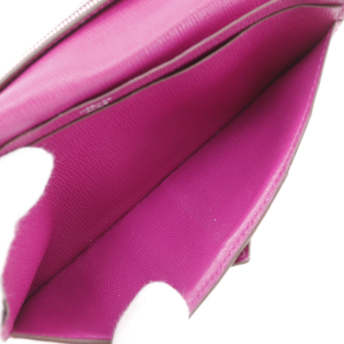 Hermes Bearn Soufflet Alligator Rose Scheherazade Pink Wallet — view 8