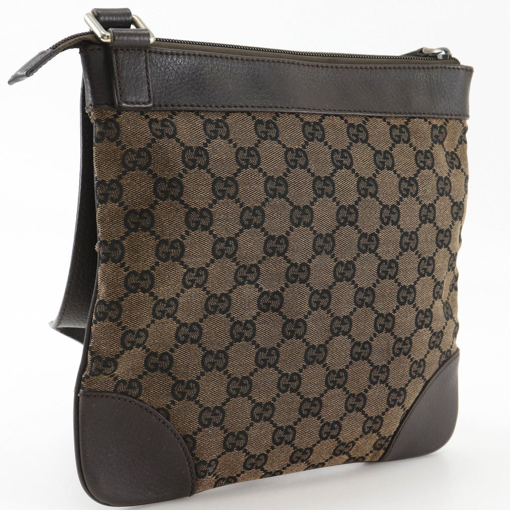 Gucci GG Canvas Brown Shoulder Bag — view 3
