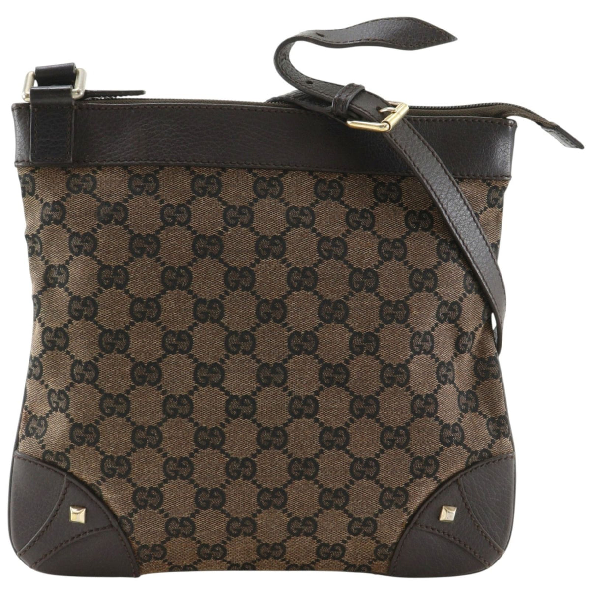 Gucci GG Canvas Brown Shoulder Bag
