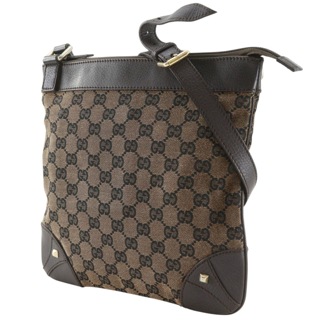 Gucci GG Canvas Brown Shoulder Bag — view 2