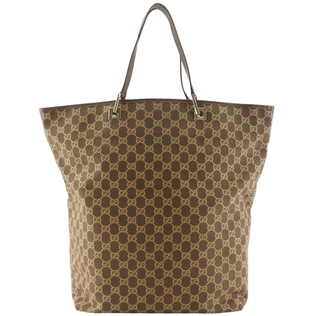 Gucci Tote GG Canvas Brown Handbag