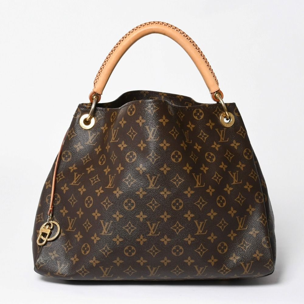 Louis Vuitton Artsy MM Shoulder Bag Monogram Leather Gold
