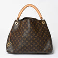 Louis Vuitton Artsy MM Shoulder Bag Monogram Leather Gold