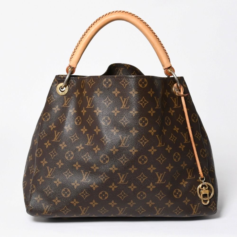 Louis Vuitton Artsy MM Shoulder Bag Monogram Leather Gold — view 2