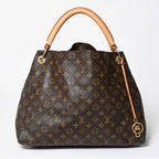 Louis Vuitton Artsy MM Shoulder Bag Monogram Leather Gold — view 2