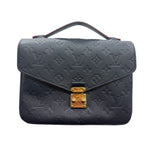 Louis Vuitton Monogram Navy Gold Leather Handbag