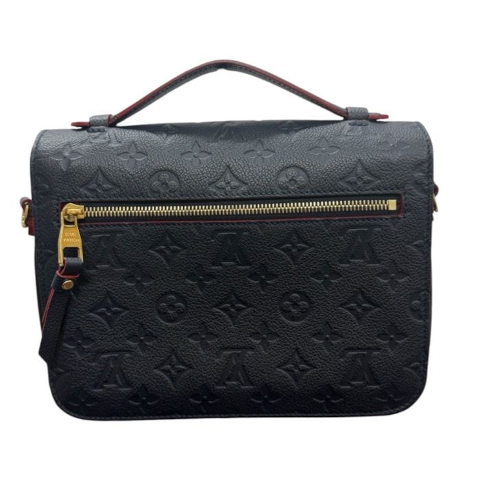 Louis Vuitton Monogram Navy Gold Leather Handbag — view 2