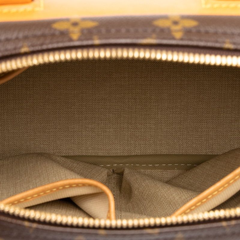 Louis Vuitton Monogram Trouville Handbag Brown Leather — view 4