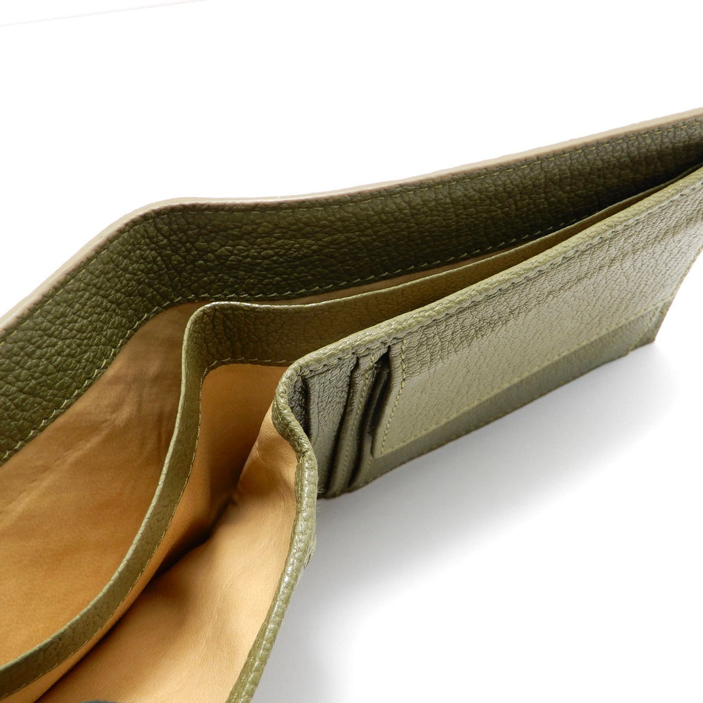 Bottega Veneta Intrecciato Bifold Wallet Leather Khaki — view 5