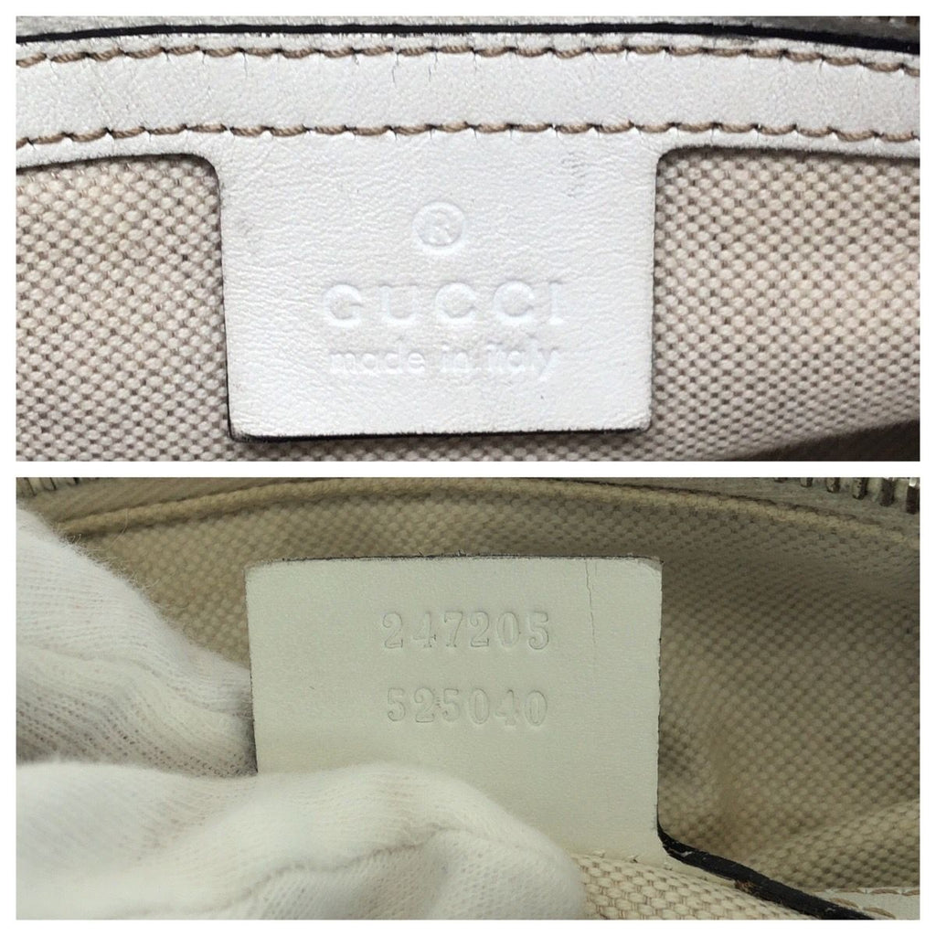 Gucci Sherry Line 2-Way Navy Multicolor GG Canvas Leather Shoulder Bag — view 4
