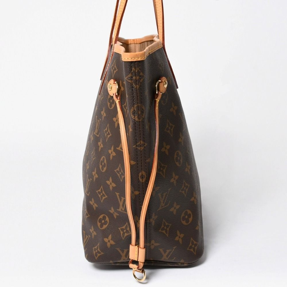 Louis Vuitton Tote Bag Neverfull MM Brown Gold — view 4
