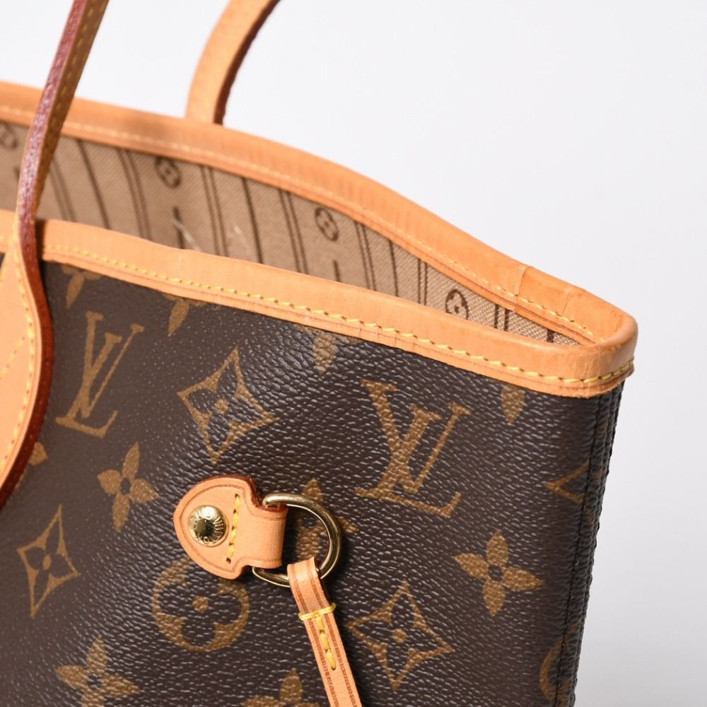 Louis Vuitton Tote Bag Neverfull MM Brown Gold — view 7