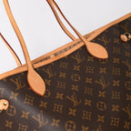 Louis Vuitton Tote Bag Neverfull MM Brown Gold — view 5