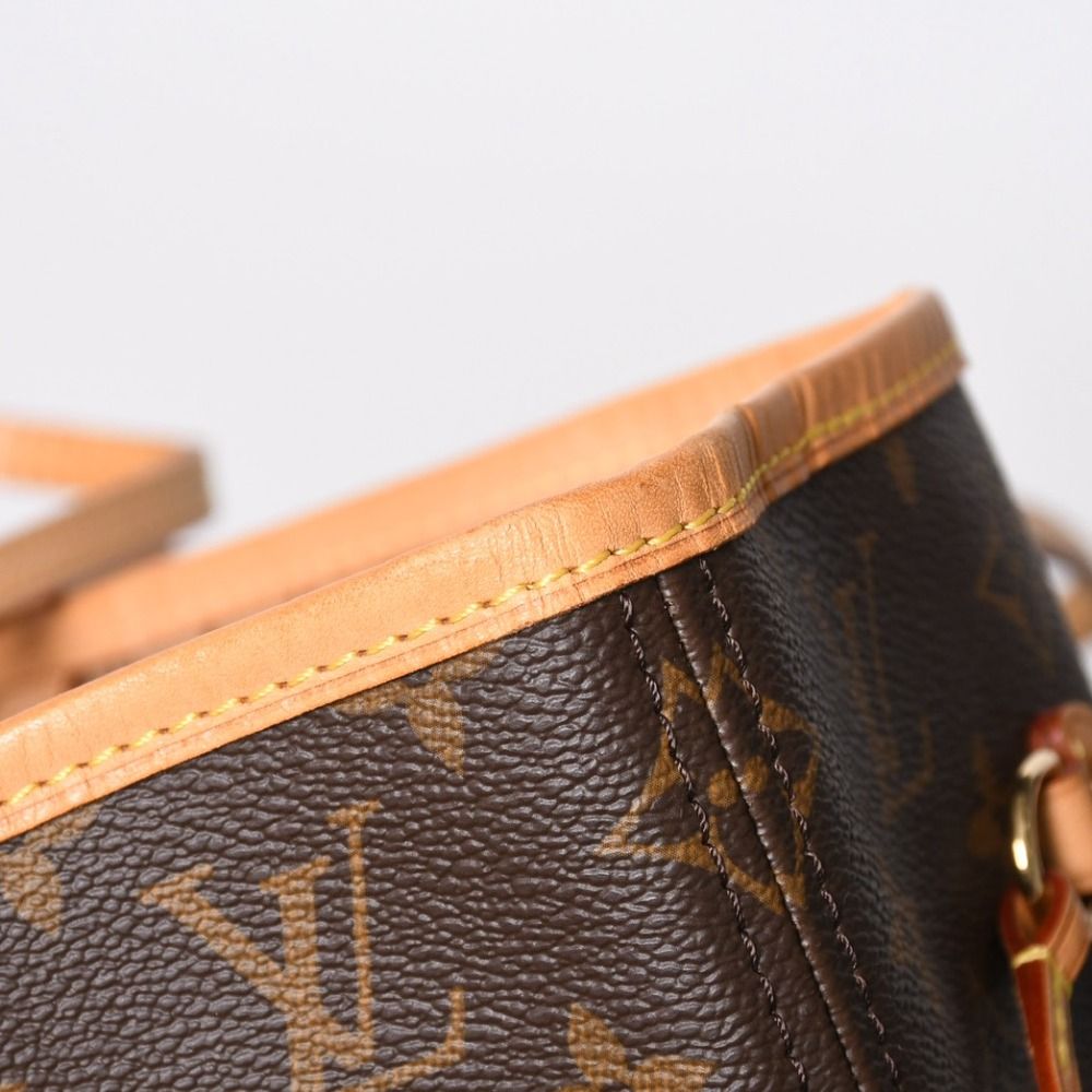 Louis Vuitton Tote Bag Neverfull MM Brown Gold — view 8