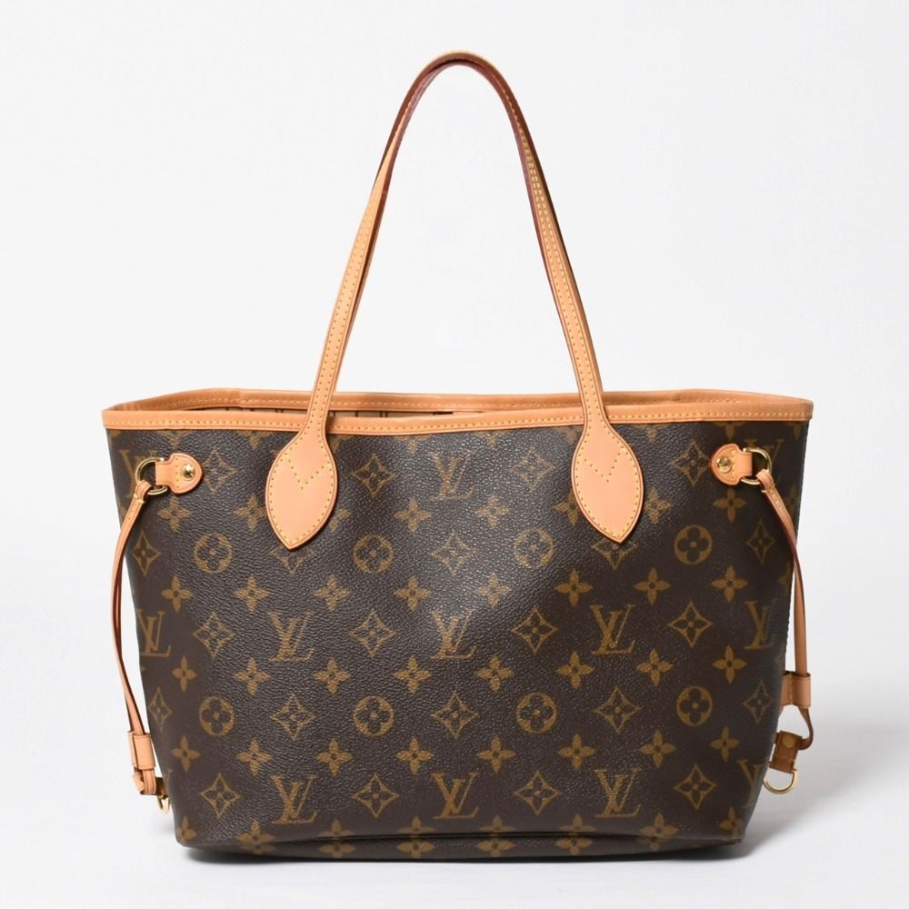 Louis Vuitton Neverfull PM Tote Bag Brown Gold Vachetta Leather