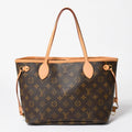 Louis Vuitton Neverfull PM Tote Bag Brown Gold Vachetta Leather