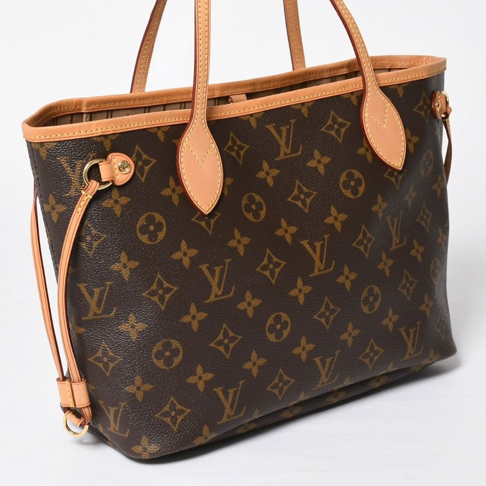 Louis Vuitton Neverfull PM Tote Bag Brown Gold Vachetta Leather — view 3