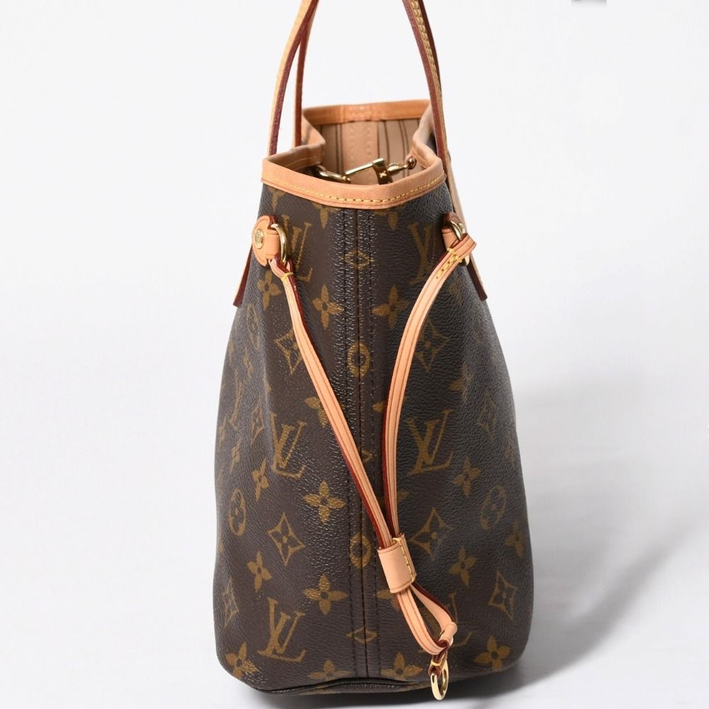 Louis Vuitton Neverfull PM Tote Bag Brown Gold Vachetta Leather — view 4