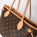 Louis Vuitton Neverfull PM Tote Bag Brown Gold Vachetta Leather — view 5