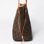 Louis Vuitton Neverfull MM Tote Bag Monogram Brown Gold — view 4