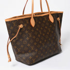 Louis Vuitton Neverfull MM Tote Bag Monogram Brown Gold — view 3