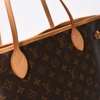 Louis Vuitton Neverfull MM Tote Bag Monogram Brown Gold — view 6