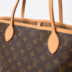 Louis Vuitton Neverfull MM Tote Bag Monogram Brown Gold — view 5