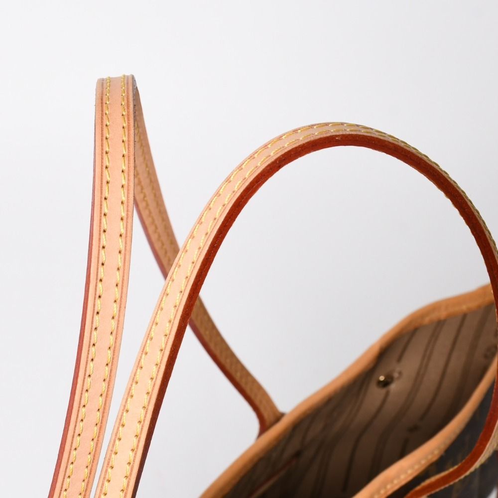 Louis Vuitton Neverfull MM Tote Bag Monogram Brown Gold — view 7