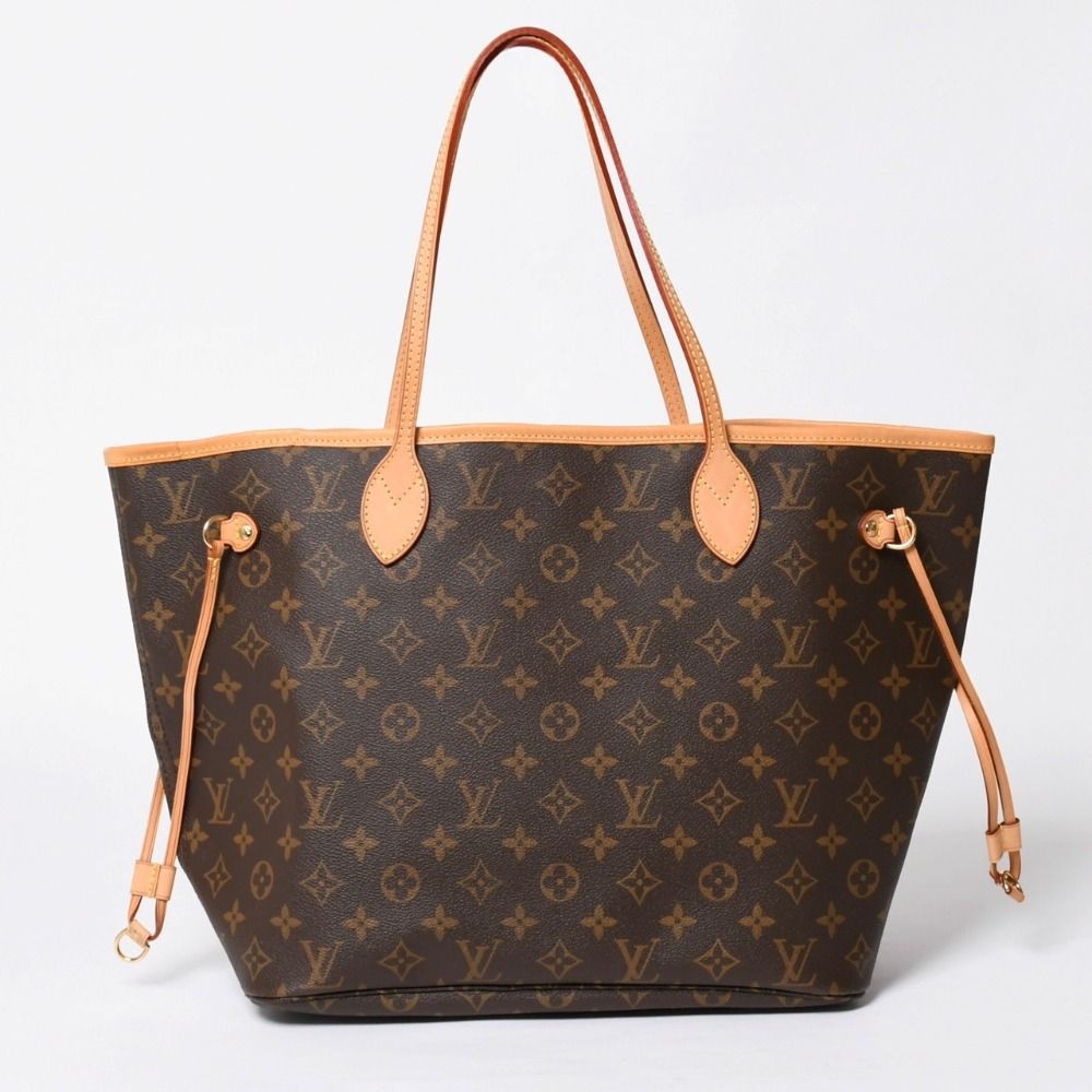 Louis Vuitton Neverfull MM Tote Bag Monogram Brown Gold — view 2