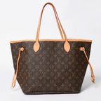 Louis Vuitton Neverfull MM Tote Bag Monogram Brown Gold — view 2