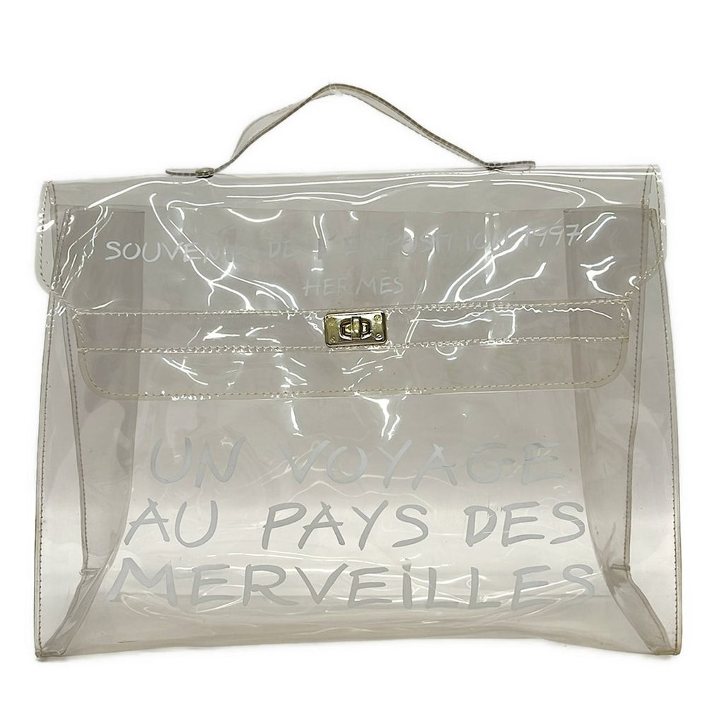 Hermes Handbag Vinyl Kelly Clear