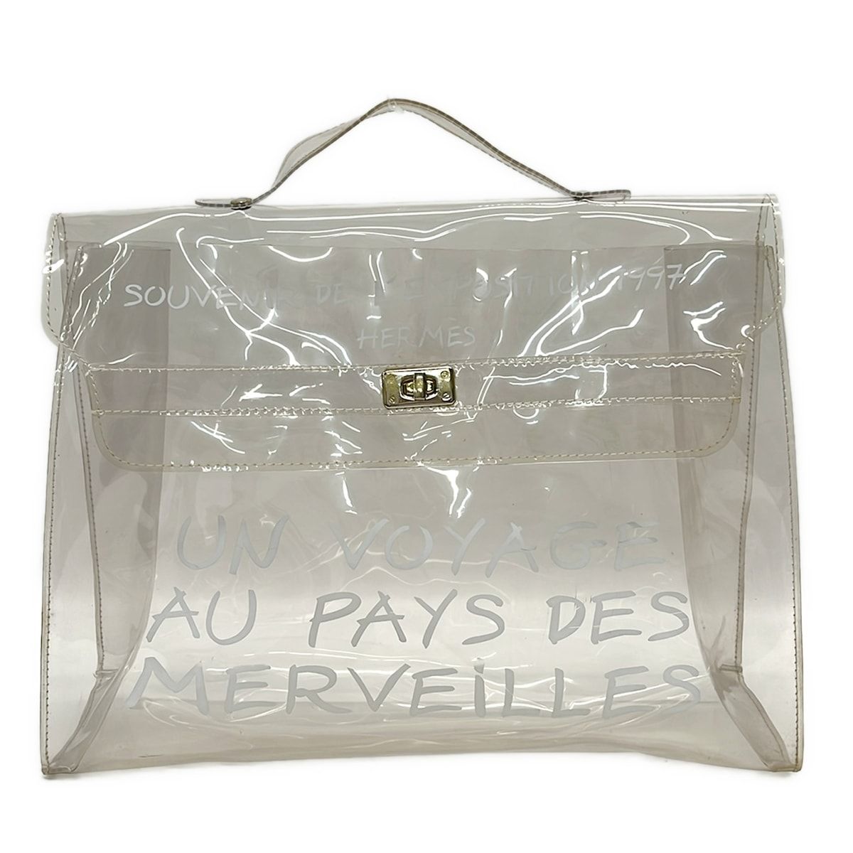 Hermes Handbag Vinyl Kelly Clear