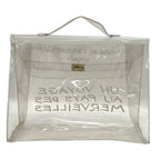 Hermes Handbag Vinyl Kelly Clear — view 3