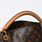 Louis Vuitton Artsy MM Shoulder Bag Monogram Leather Gold — view 6