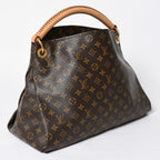Louis Vuitton Artsy MM Shoulder Bag Monogram Leather Gold — view 3