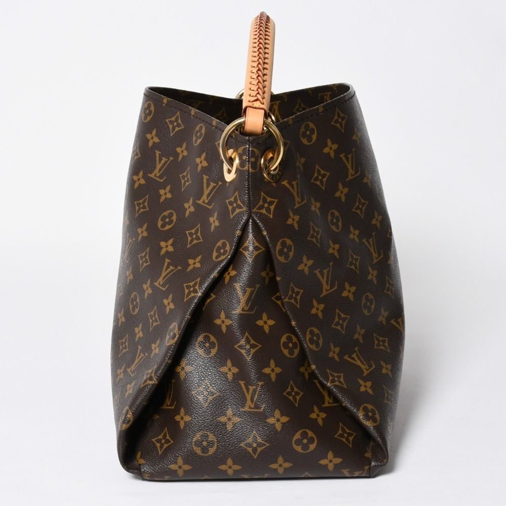 Louis Vuitton Artsy MM Shoulder Bag Monogram Leather Gold — view 4