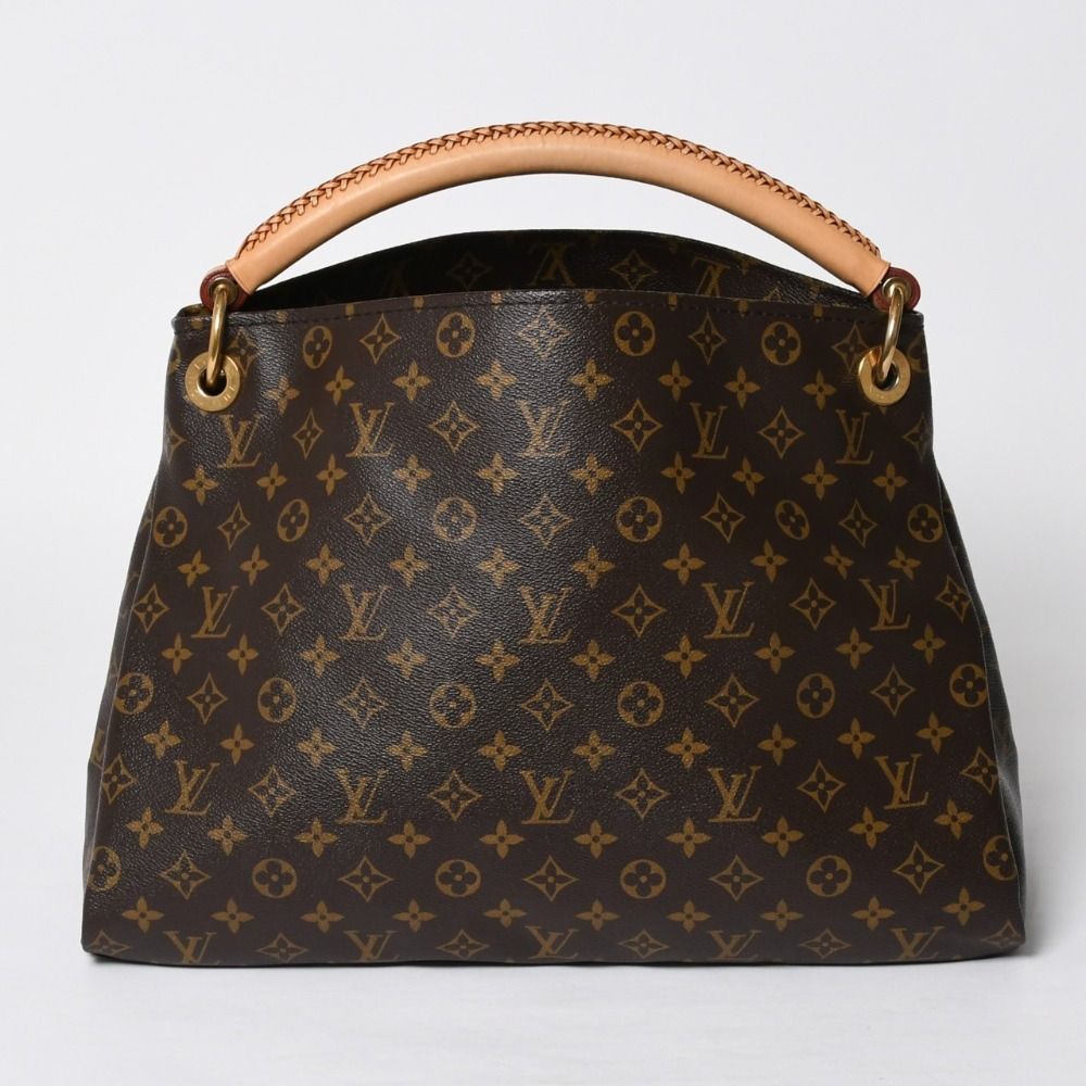 Louis Vuitton Artsy MM Shoulder Bag Monogram Leather Gold