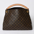 Louis Vuitton Artsy MM Shoulder Bag Monogram Leather Gold