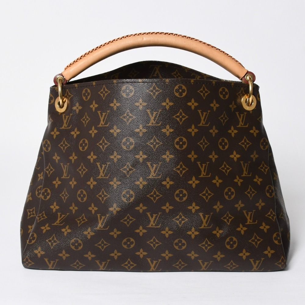 Louis Vuitton Artsy MM Shoulder Bag Monogram Leather Gold — view 2