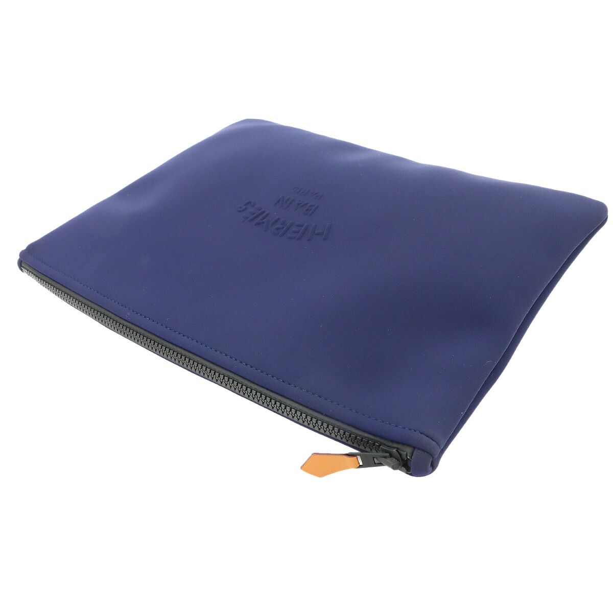 Hermes Neobain GM Pouch Nylon Polyurethane Blue Marine Navy — view 5