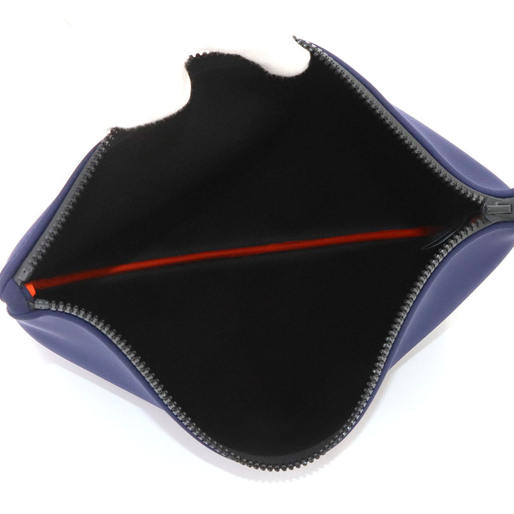 Hermes Neobain GM Pouch Nylon Polyurethane Blue Marine Navy — view 6
