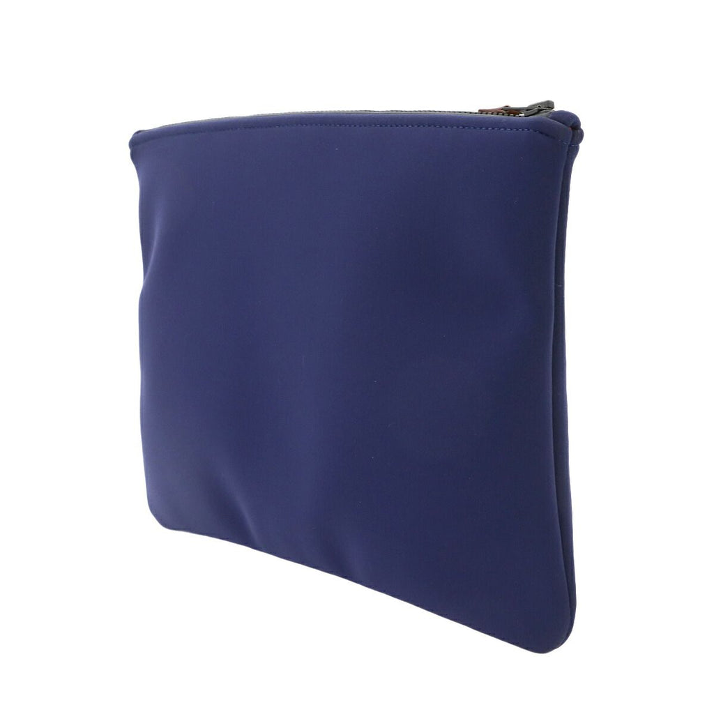Hermes Neobain GM Pouch Nylon Polyurethane Blue Marine Navy — view 3