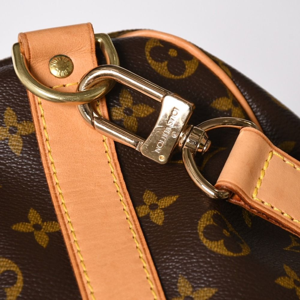Louis Vuitton Monogram Keepall Bandouliere 50 Brown Boston Bag — view 8