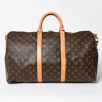 Louis Vuitton Monogram Keepall Bandouliere 50 Brown Boston Bag — view 2