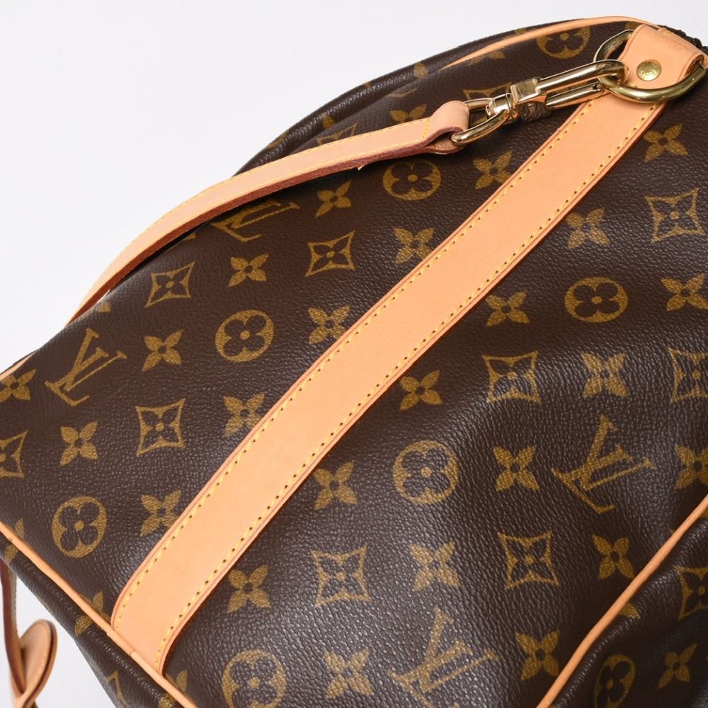 Louis Vuitton Monogram Keepall Bandouliere 50 Brown Boston Bag — view 7